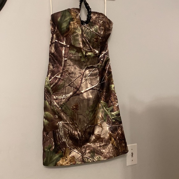 Real tree camouflage formal dress 100% inches polyester - Picture 2 of 3